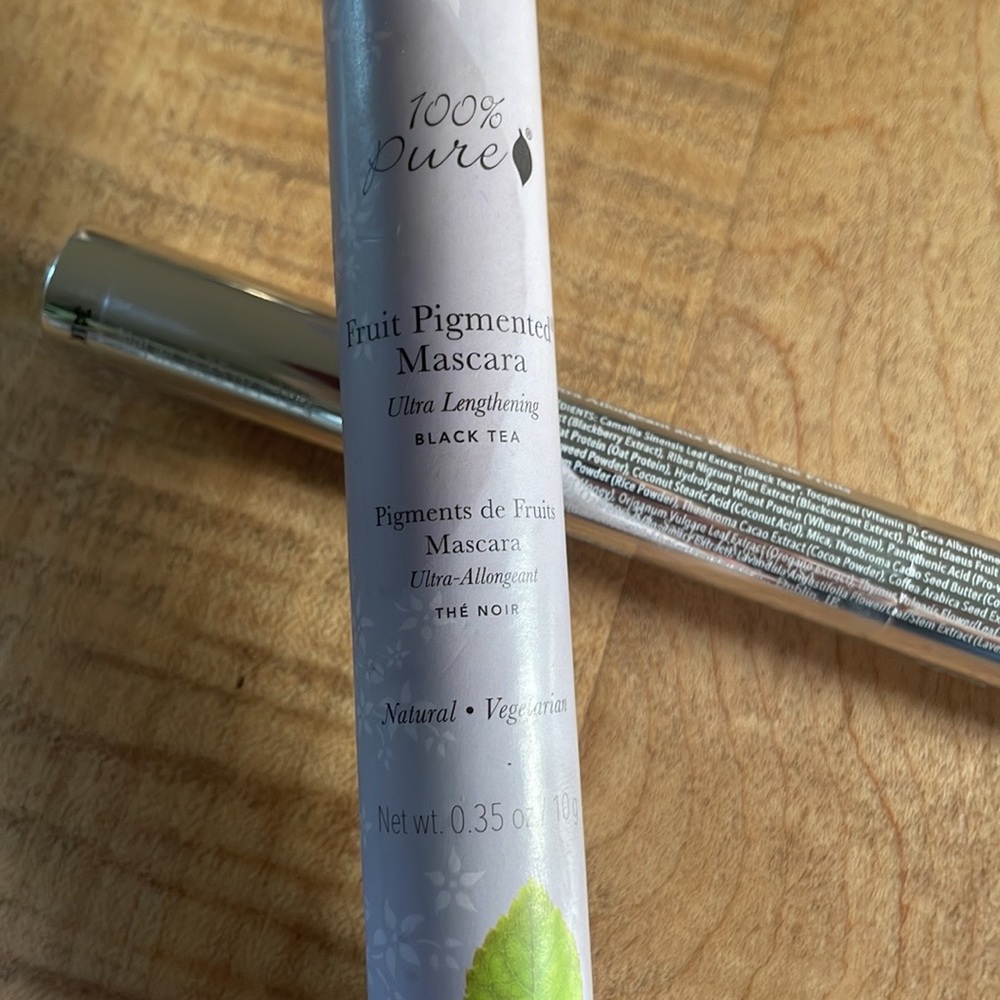 100% Pure - Fruit Pigmented Mascara, Black Tea, Brand new